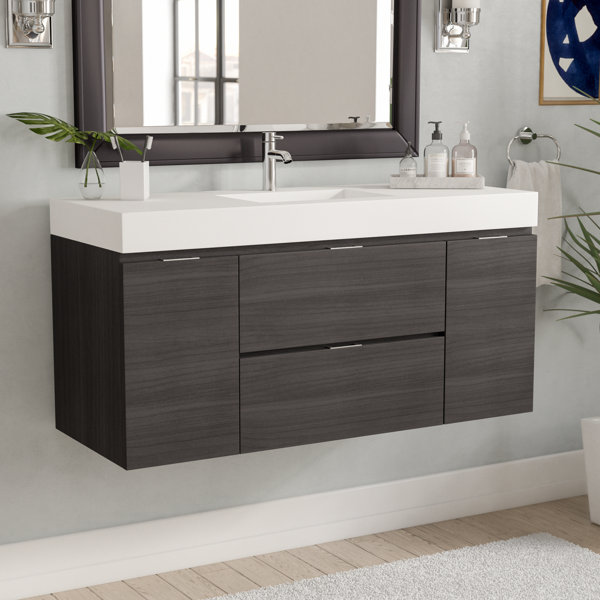 Wade Logan Tenafly 48 Quot Single Wall Mount Modern Bathroom